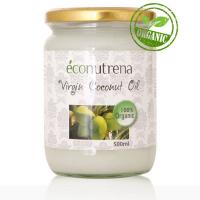 Кокосовое масло Econutrena, Х/О, органика (Virgin Coconut Oil organic), 500 мл
