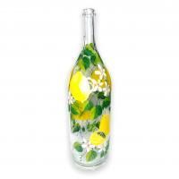Бутылка Четверть 3л, ручная роспись Лимоны